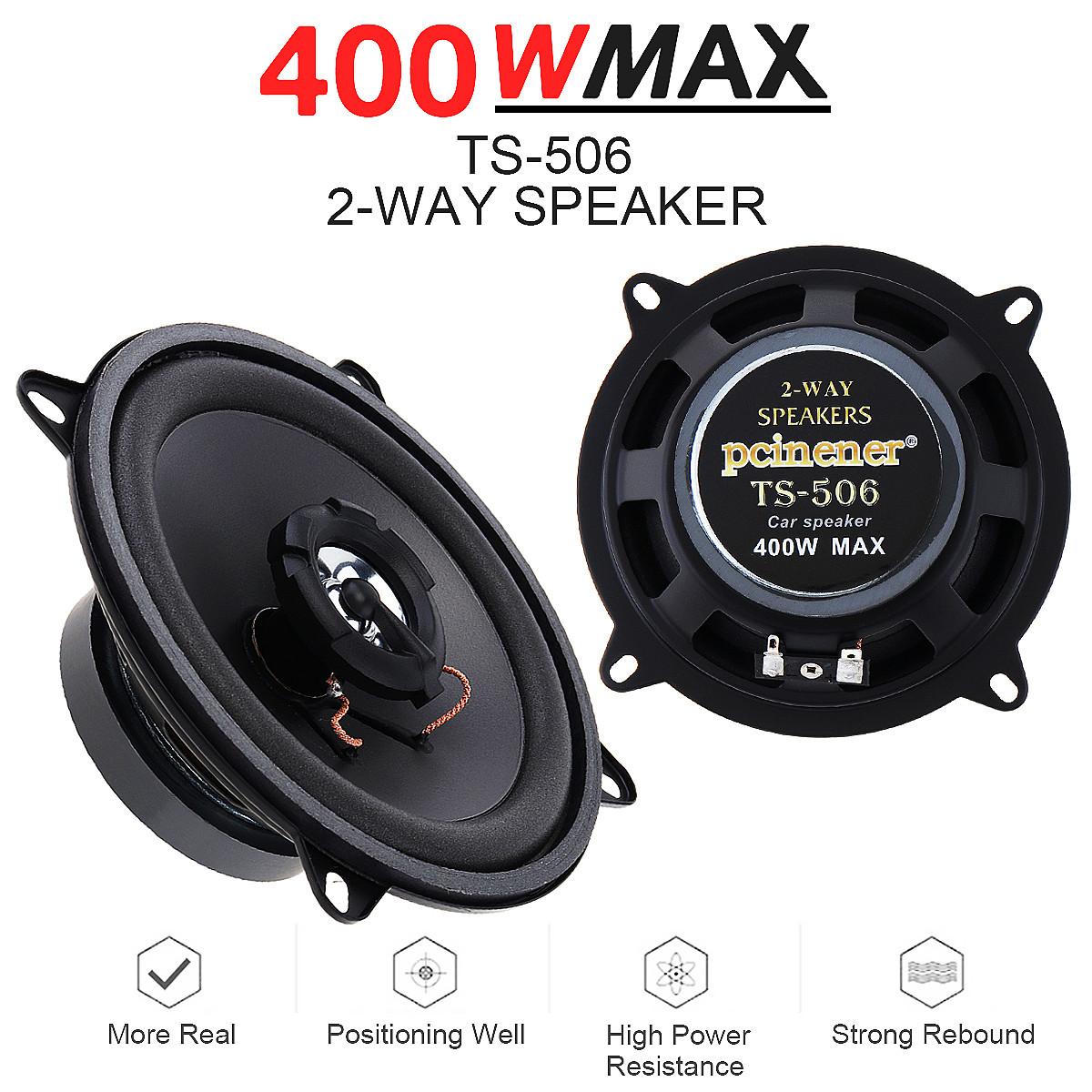 Audio Universal Music - 5-calowy 400W / 500W 2-drożny samochodowy