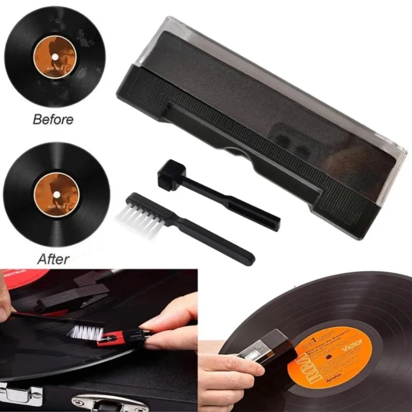 Audio Music Remover - Zestaw szczotek antystatycznych do czyszczenia płyt