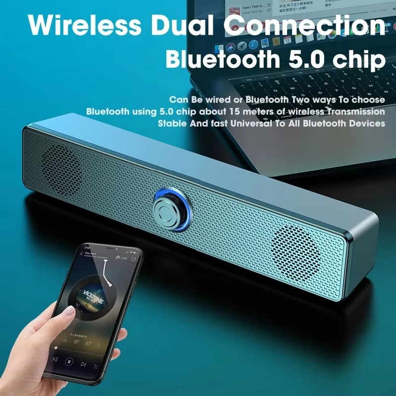Audio Music Box - Muzyczny soundbar Komputerowy głośnik przewodowy i