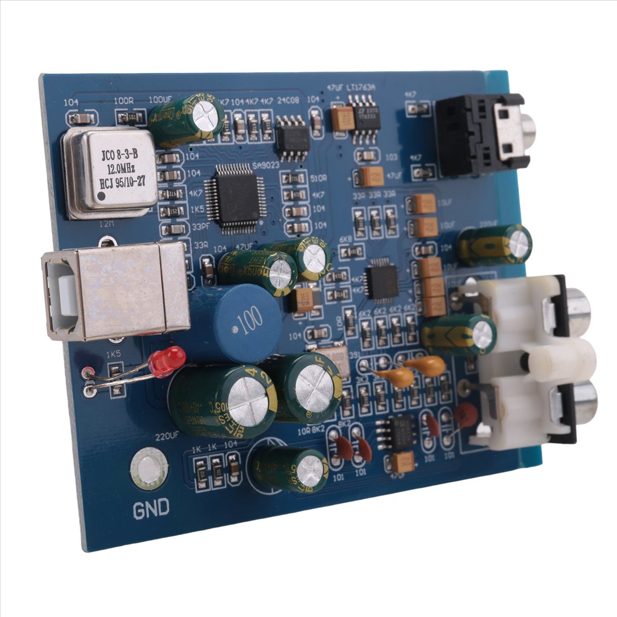 Portable Amplifier Mini - Płytka dekodera A64I Mini USB ES9028K2M+SA9023