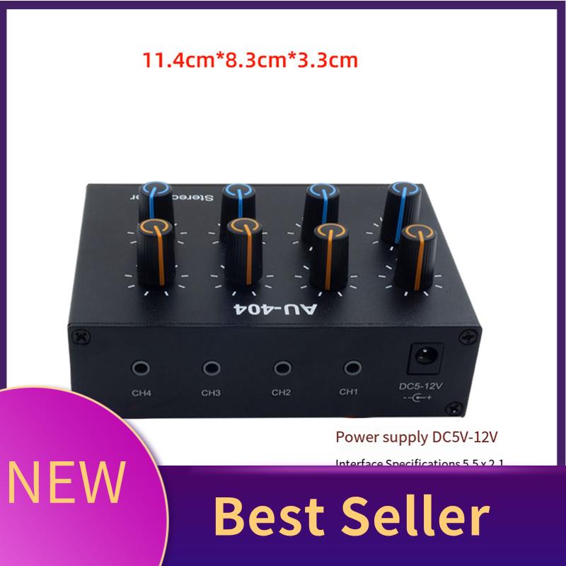 Audio And Music Mixer - M07K-AU-404 Stereo Sound Czterokanałowy Mikser Audio