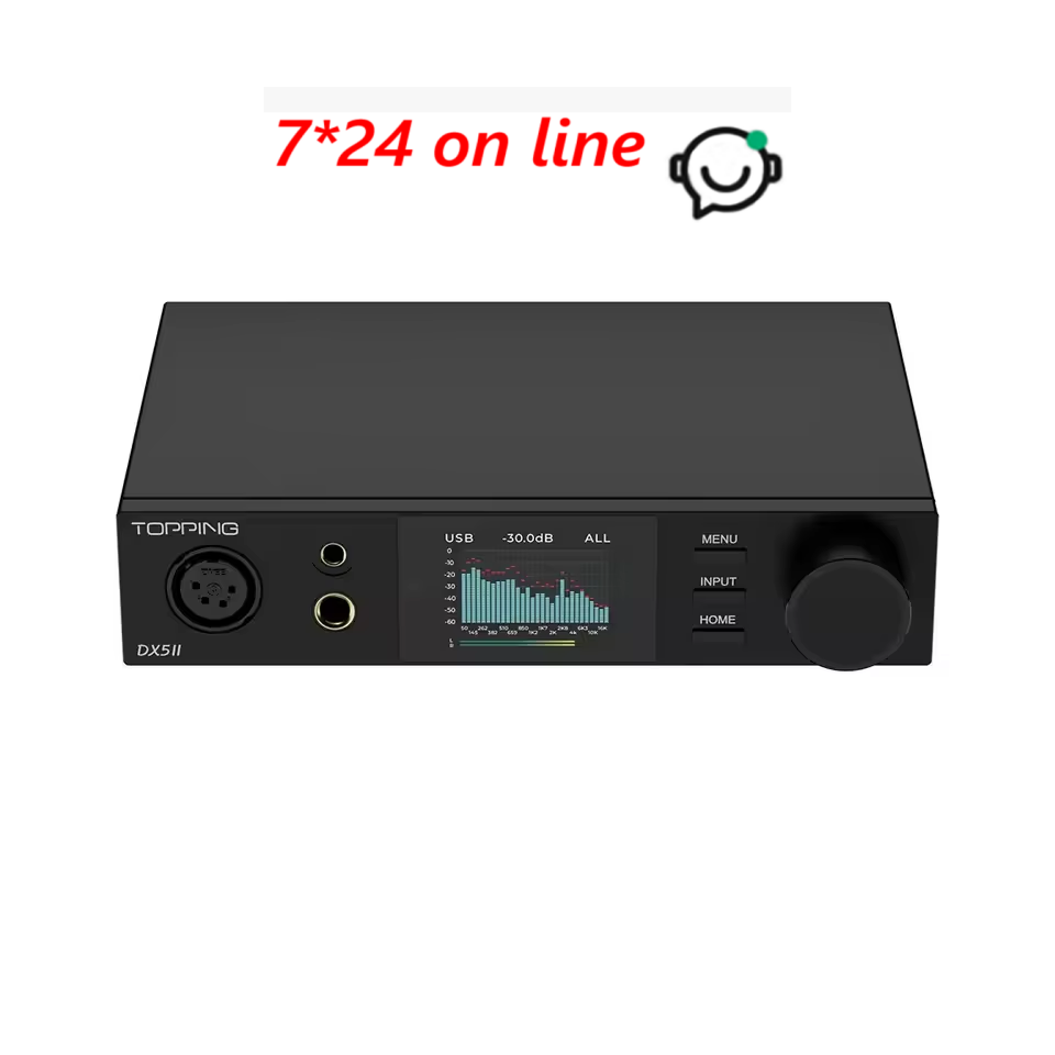 Headphone Amplifier Dac - TOPPING DX5 II W pełni zbalansowany