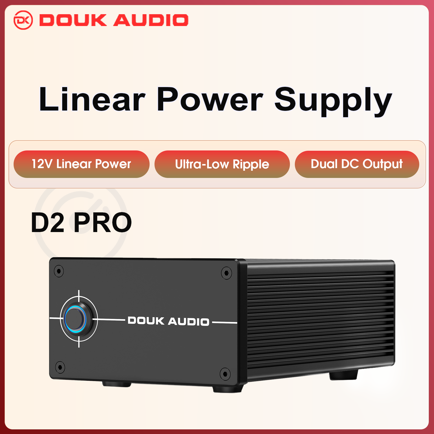 Headphone Amplifier Dac - Zasilacz liniowy Douk Audio DC 12V