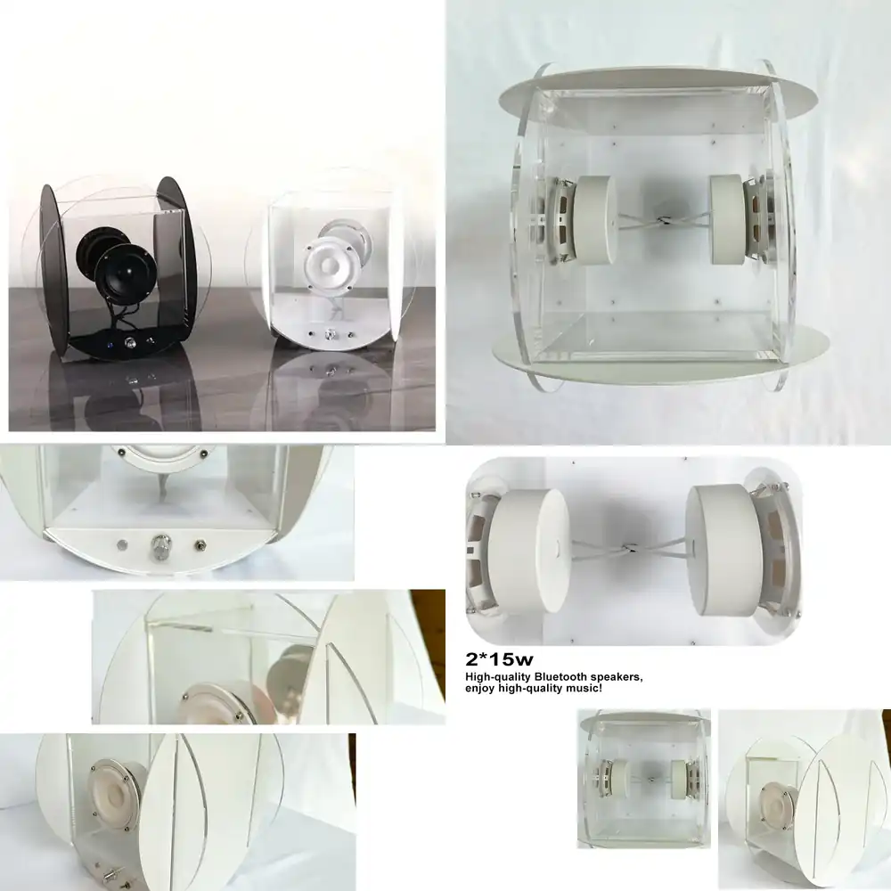 Audio Music Box - Przezroczysty niebieski głośnik Bluetooth BT 15