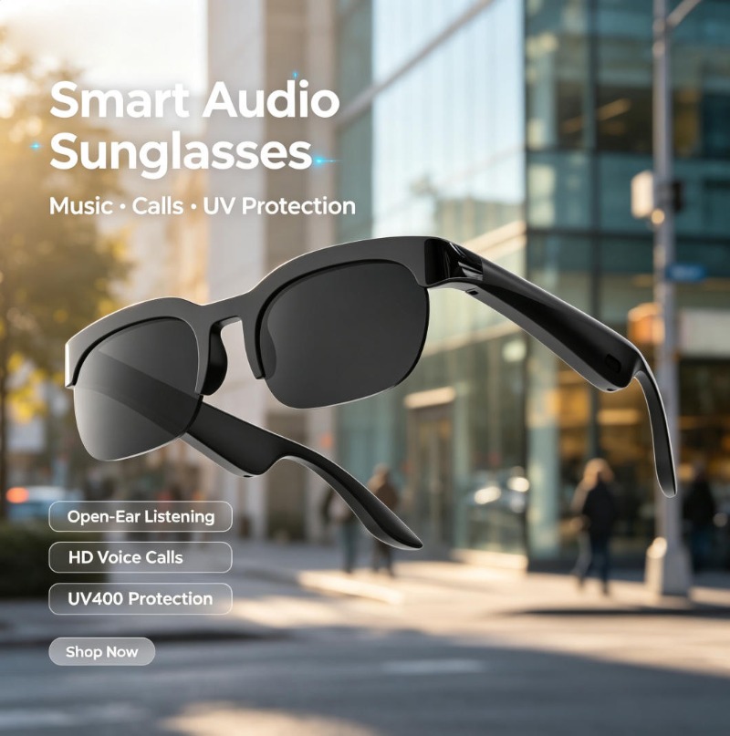 Inteligentne okulary przeciwsł – Audio Music Videos recenzja i cena