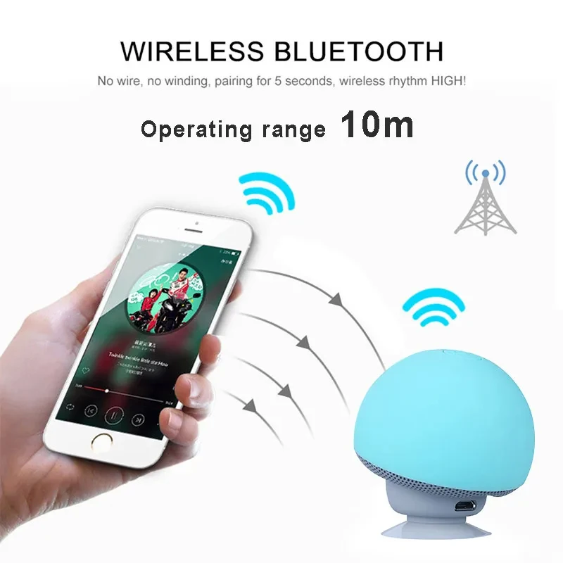 Mini grzybkowy głośnik Bluetoo – Audio Music Box recenzja i cena