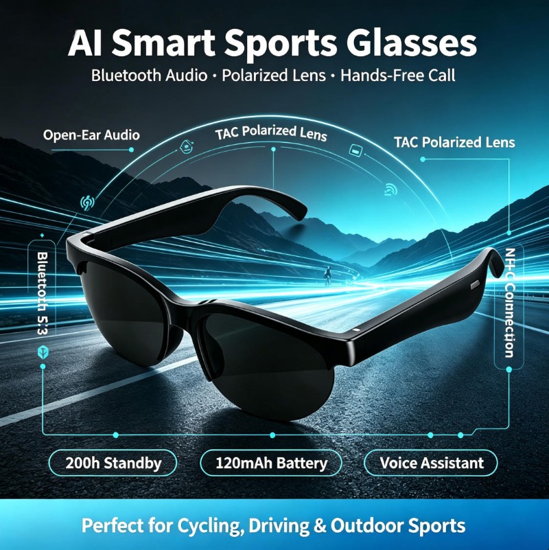 Inteligentne okulary sportowe  – Audio Music For recenzja i cena