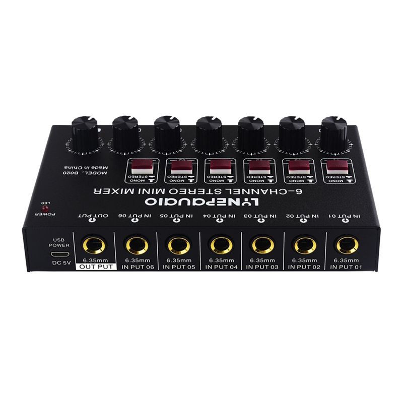 Wykwintny, mini 6-kanałowy mik – Audio And Music Mixer recenzja i cena