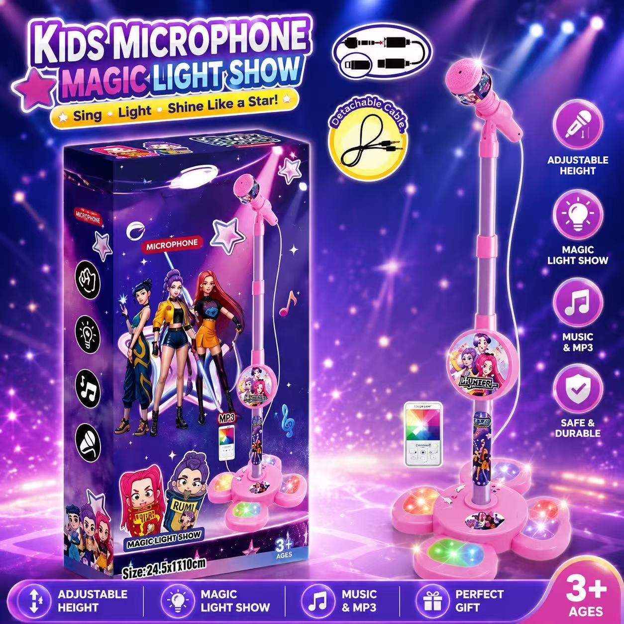 Mikrofon do karaoke ze stojaki – Audio Music Maker recenzja i cena